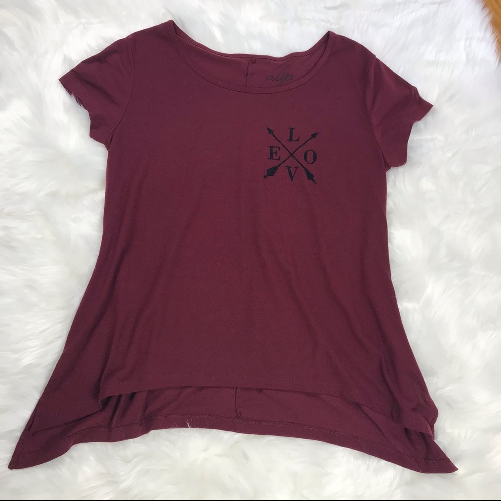Alya High Lo Flair T Shirt